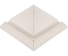 Керамогранит 47200 Наружный угол с сетчатой поверхностью L Unglazed 24,5x24,5