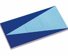 Керамогранит 23200 Стрелка на плитке Antislip с сетчатой поверхностью Cobalt-Light Blue 12x24,5
