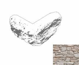 Искусственный камень Дублин 120 Угол 100-280х100-180х85-220х45